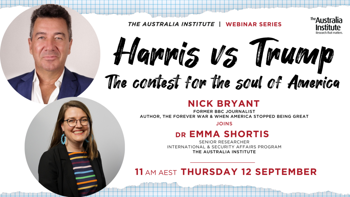 Nick Bryant and Emma Shortis webinar